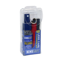 KENSSAFE – Lens Care Kit – 30ml Spray and 2 Microfibre Cloths – Red & Black